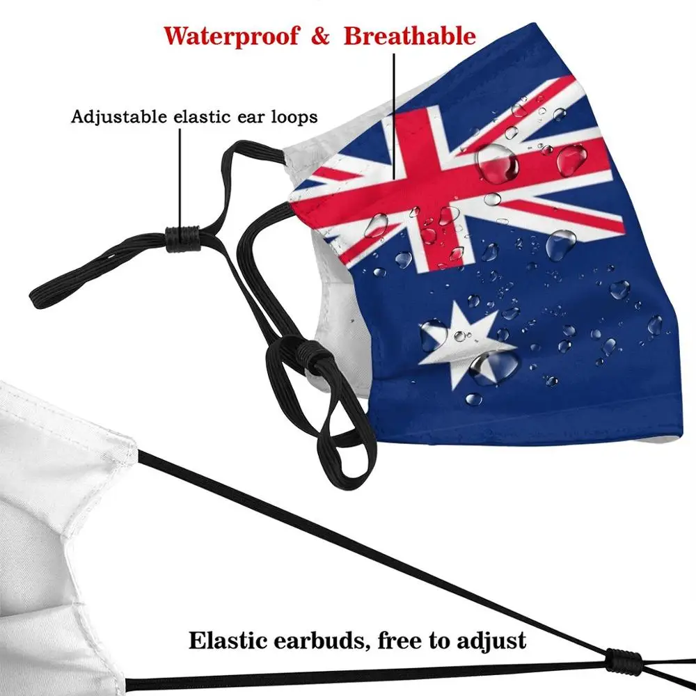 Австралийский флаг-Flag0085 маска для самостоятельной сборки с фильтром от пыли