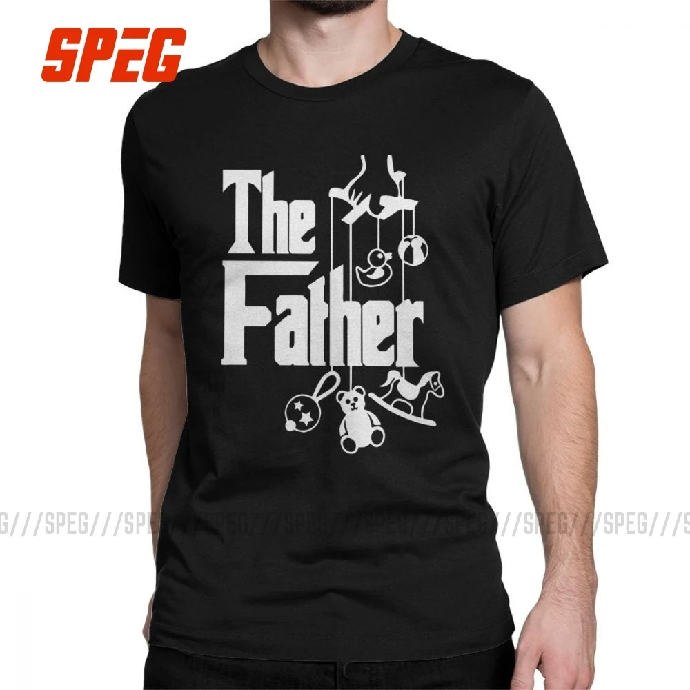 Забавный подарок на день отца Новый папа первый раз футболки мужские 100% хлопок