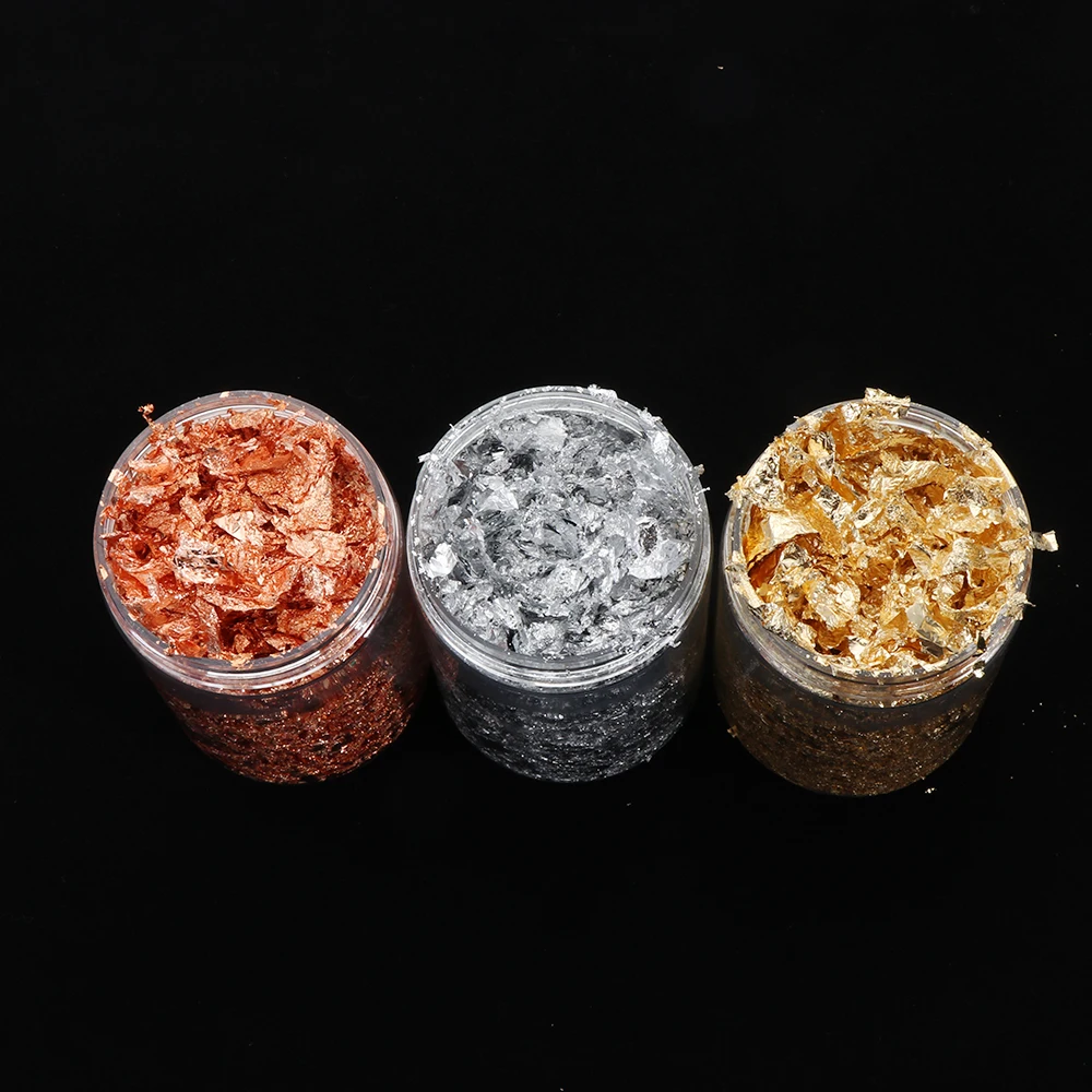 Формы для смолы 3/5/10 г наполнения золотые хлопья Золотой лист Золотая фольга