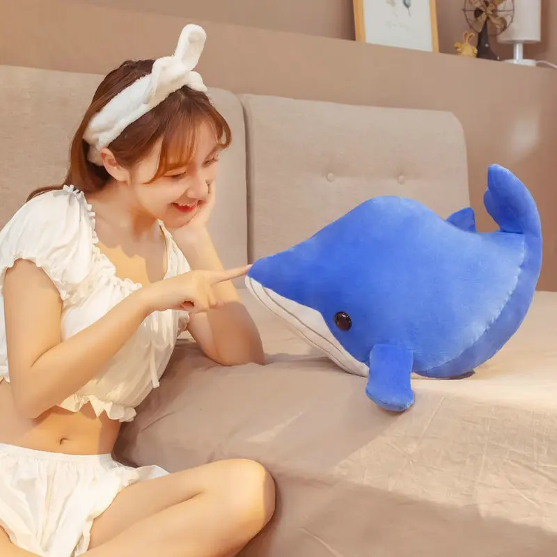 Игрушка плюшевая голубая Кита 40/50 см | Игрушки и хобби