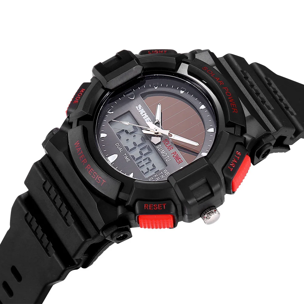 

2020 New Products Fashion Men Military Sports Watch Digital Fashion Quartz Waterproof Men's Multi-function Watch Plastic Strap