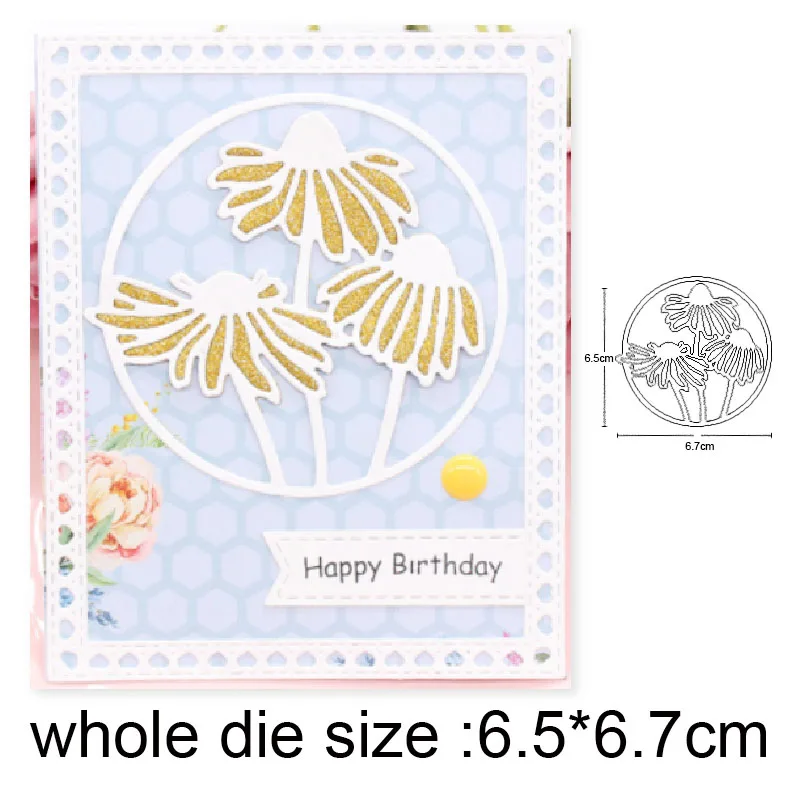 

flowers frame set Metal Cutting Dies Stencil Scrapbooking DIY Album Stamp Paper Card Embossing Decor Craft