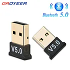 Беспроводной мини-адаптер USB Bluetooth 5,0 4,0, передатчик, музыкальный приемник BT5.0, донгл, аудиоадаптер для компьютеров, ПК, ноутбуков, планшетов
