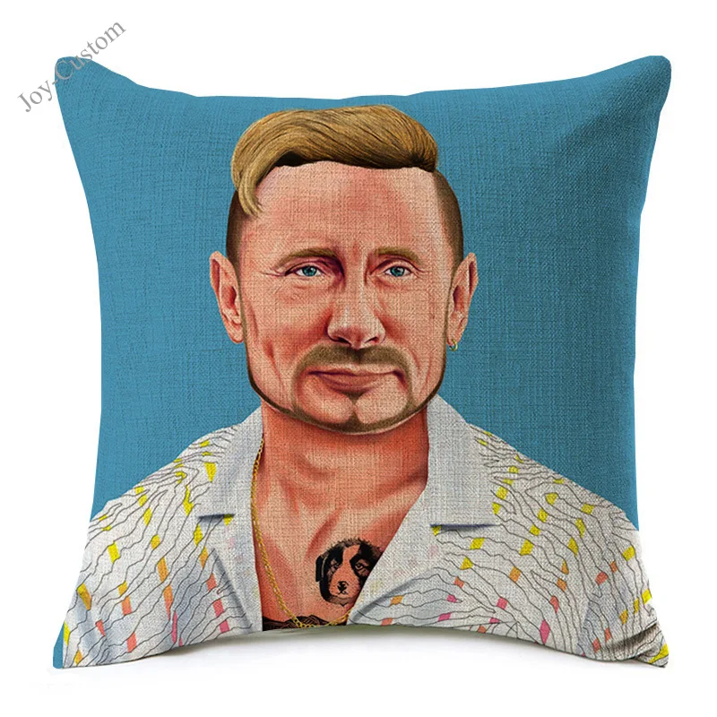 Наволочки для подушек Дональда Трампа Уинстона Черчилля хипстерское искусство