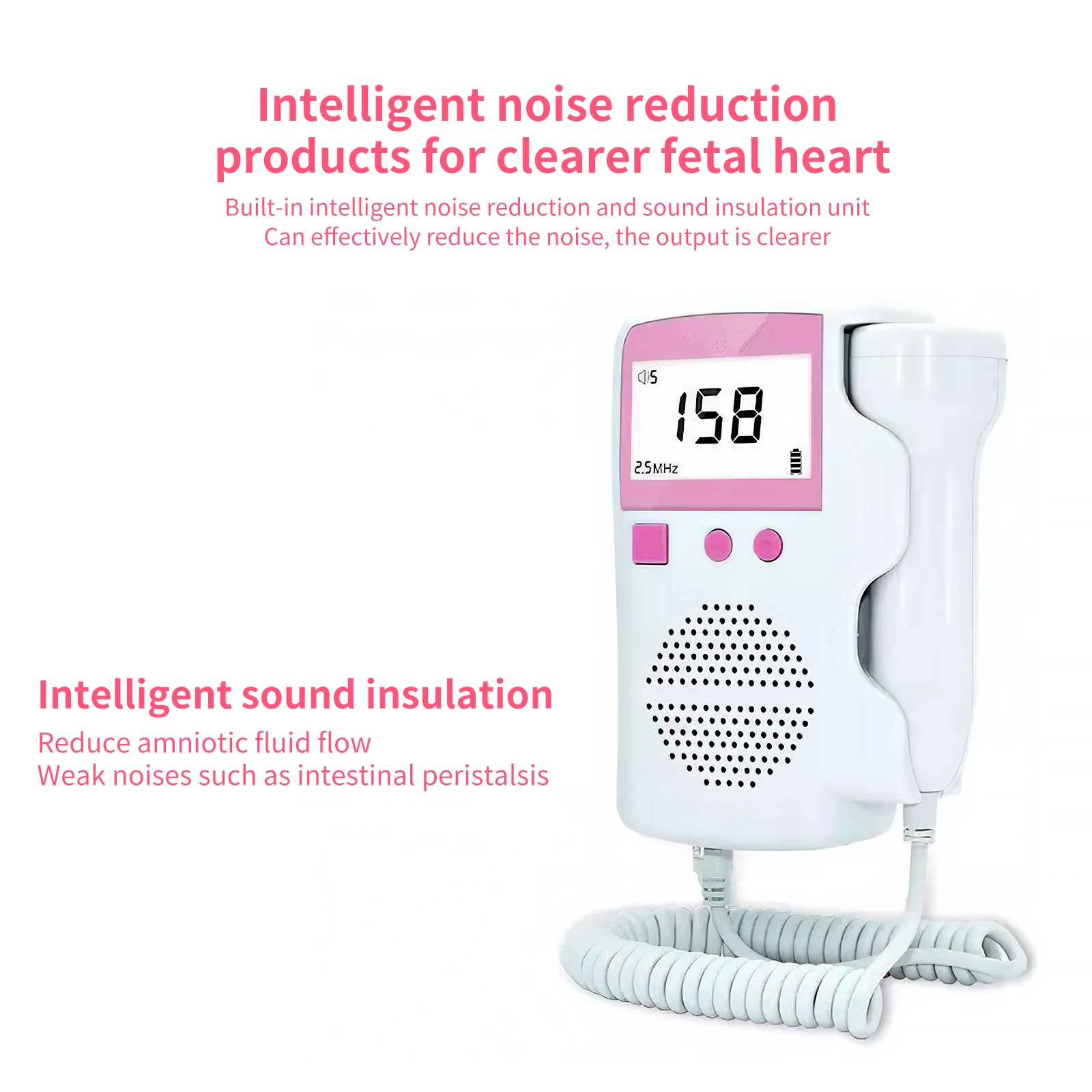 

Домашний Беременность фетальный звуковой частоты сердечных сокращений доплеровский фетальный монитор сердечного ритма детектор никакой ...