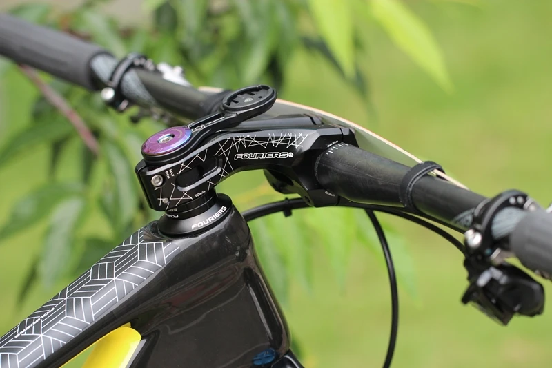 FOURIERS Ti-Coating велосипедная гарнитура крышка MTB горный велосипед верхняя крышка с нержавеющими болтами внешние гарнитуры 15 г/шт