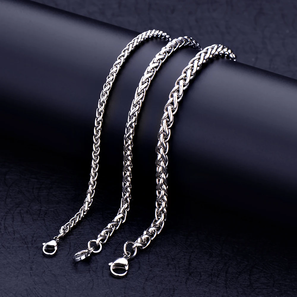 Браслет-цепочка мужской из нержавеющей стали 4/5/6 мм | Украшения и аксессуары
