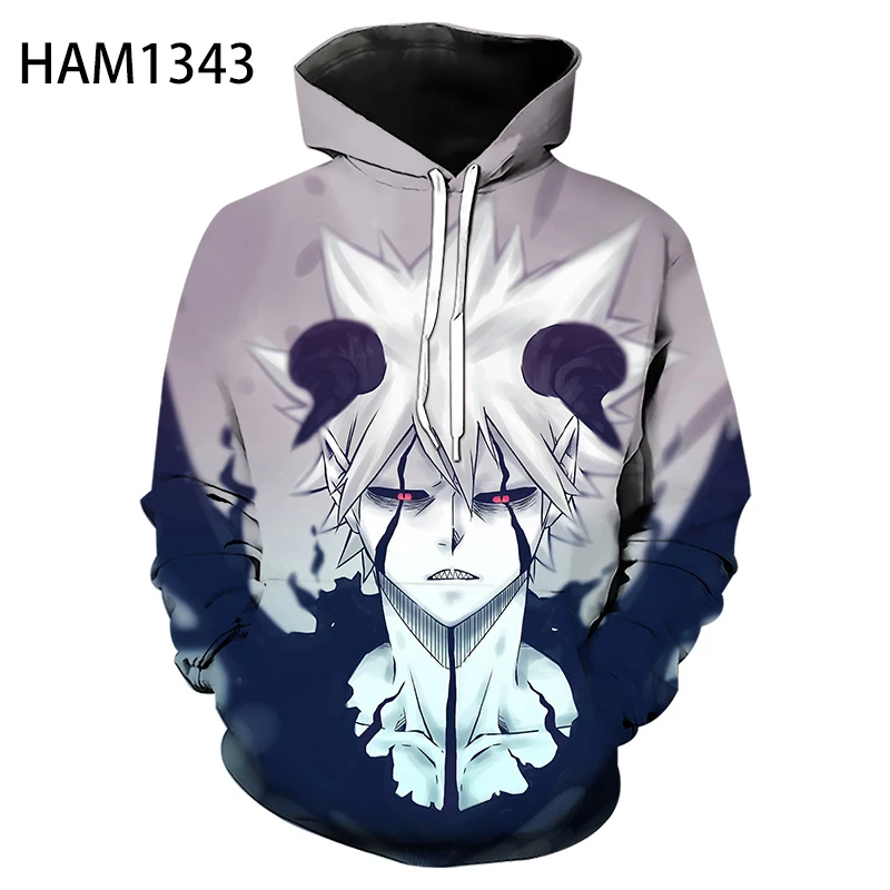 

Black Clover Anime 3D Printing Hoodie Kids Fashion Harajuku Loose Pullover Long Sleeve 110-6XL