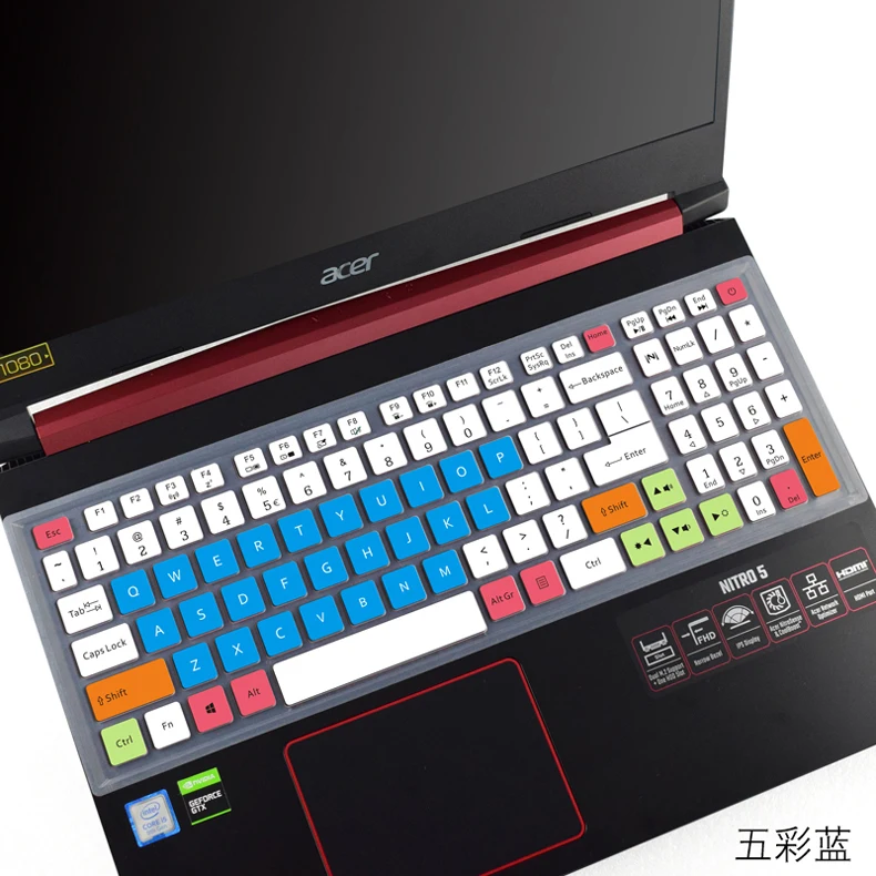 

Красочные Водонепроницаемый пыле Прозрачный Клавиатура Защитная крышка для Acer деталь нитро-двигателя Himoto Redcat AN515-54 AN515-51 AN515-43 AN515-55