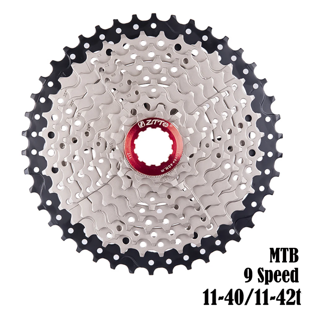 ZTTO MTB 9 скоростная кассета 11-40t 11-42 t широкоугольная велосипедная Звездочка свободного хода для SH M430 M400 система
