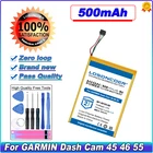 LOSONCOER 361-00103-00 500 мАч аккумулятор для GARMIN Dash Cam 45, Dash Cam 46, Dash Cam 55, Dash Cam 56, Dash Cam 66W