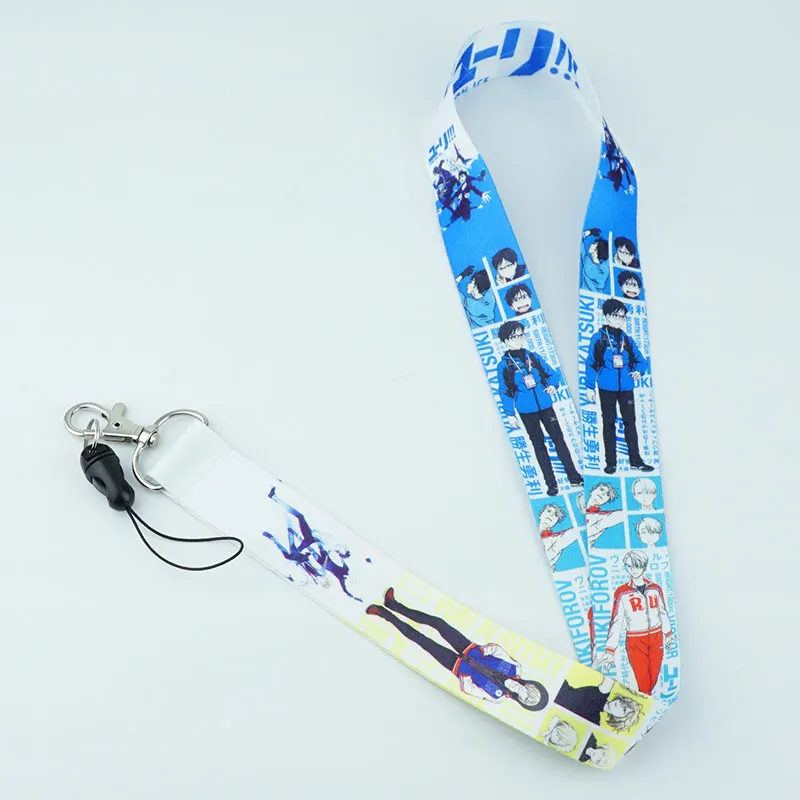 Японский аниме Yuri on Ice шейный ремешок Ремешки для ключей ID карта тренажерный зал