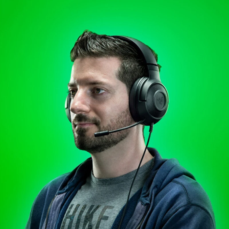 Оригинальная игровая гарнитура razer Kraken X, 7,1 объемный звук, ультралегкие наушники с шумоподавлением для ПК/ноутбука/Xbox/телефона, геймера