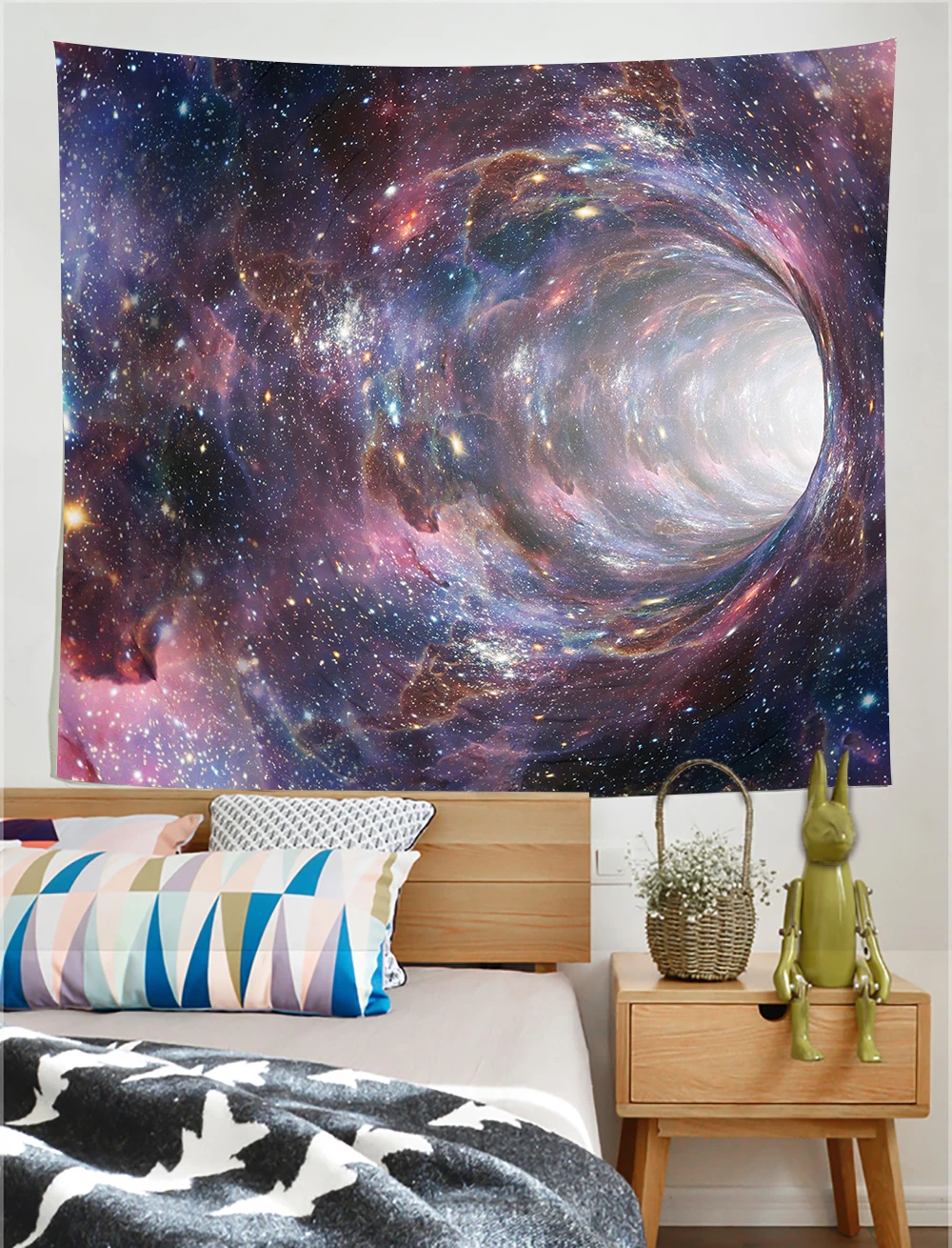 

Magic Card Tapestry Islamism Ramadan Eid Wall Hanging Backdrop Universe Galaxy Tapestry for Room Decor