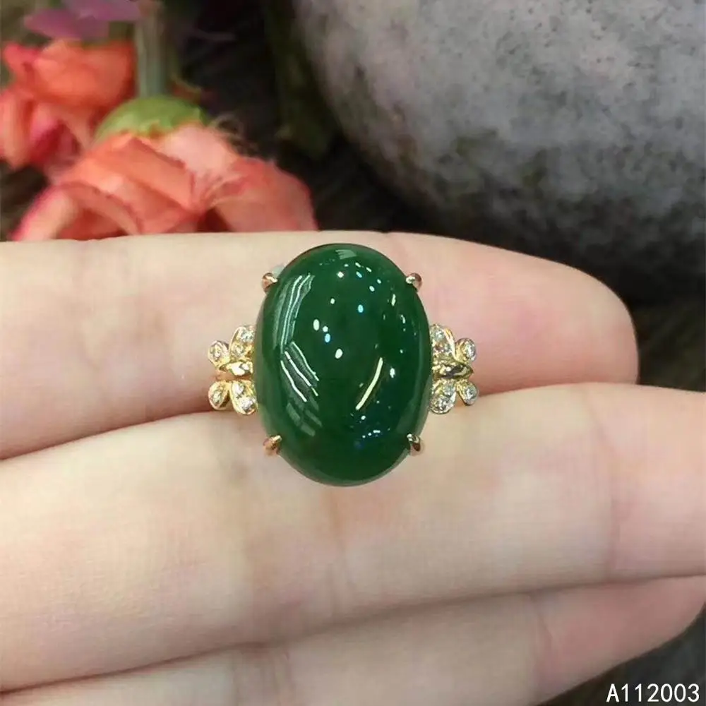 

KJJEAXCMY fine jewelry 925 sterling silver inlaid natural Gem Jasper new Men Female Woman Girl ring popular Support Detection