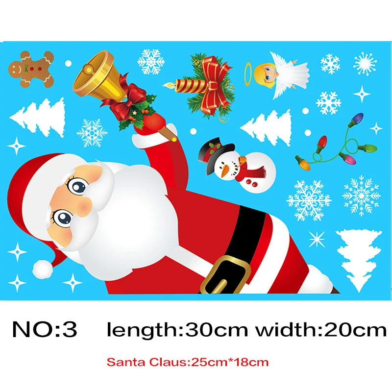 Веселая Рождественская пленка для дома Рождественское украшение новый год