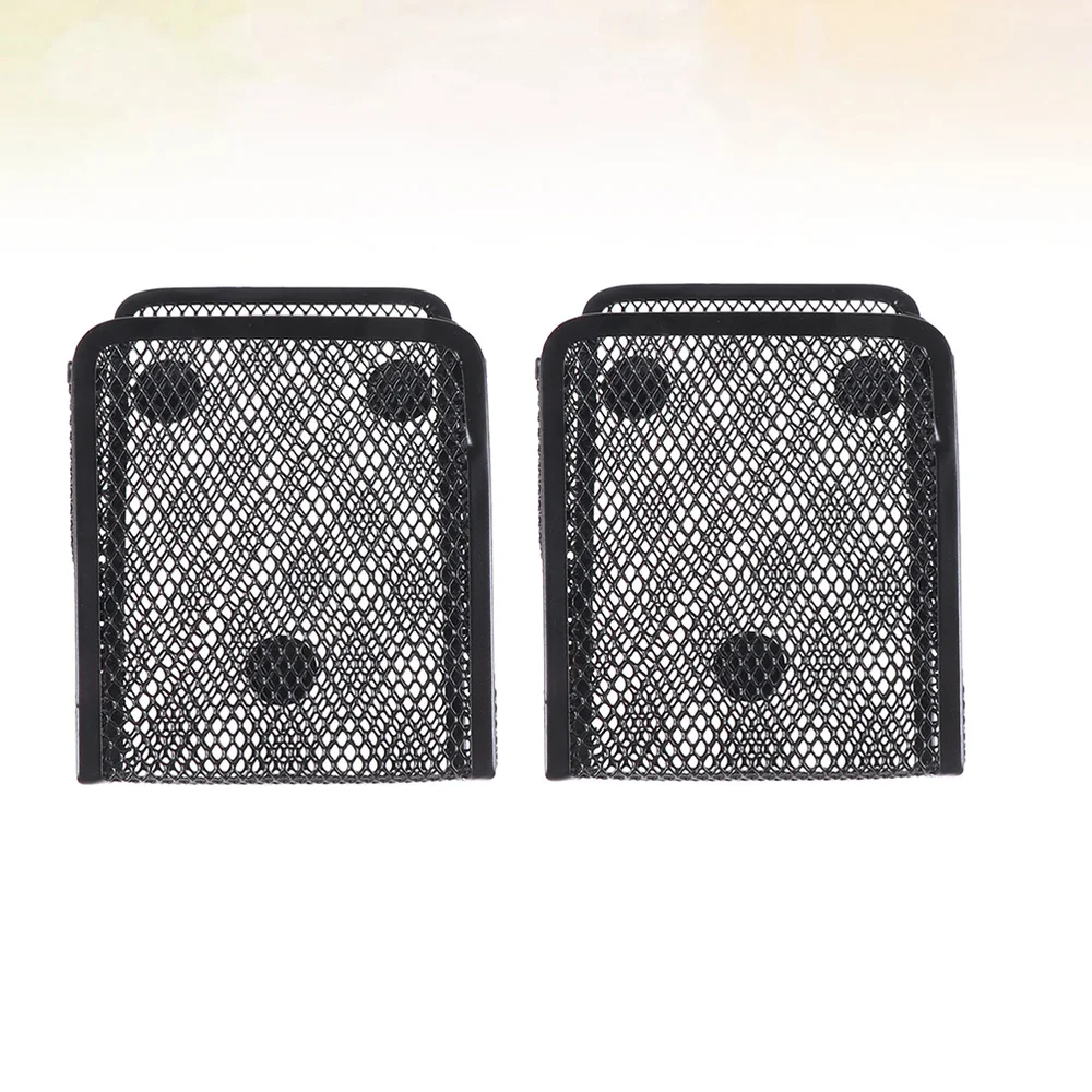 

2pcs Metal Iron Net Pen Holder Creative Pencil Container Desktop Organizer Office Supplies (Square)