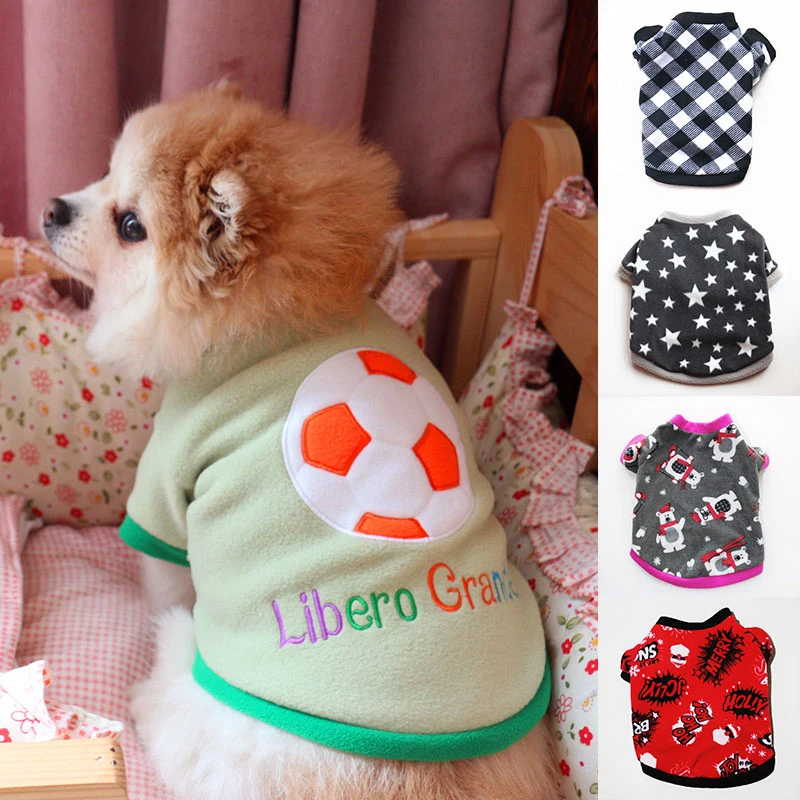 

Warm Winter Dog Clothes Star Print Soft Pet Clothes Christmas Dog Coat Jacket Chihuahua Dogs Pets Clothing Roupa Cachorro