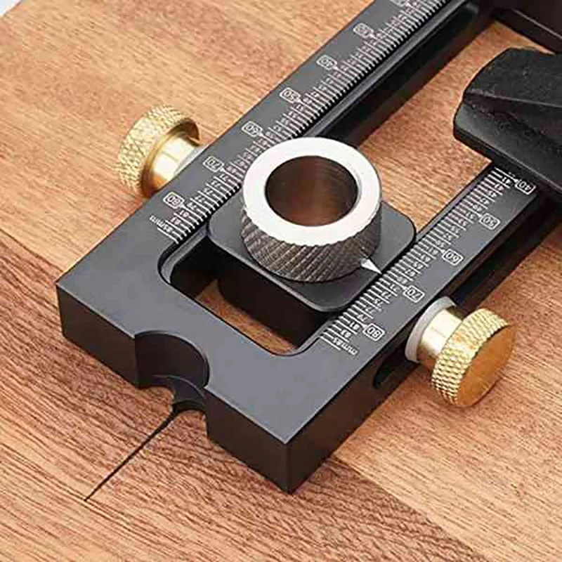 

Woodworking 2 in 1 Drill Puncher Locator Cross Oblique Flat Head Puncher Screw Jig Bed Cabinet Screw Punch Locator
