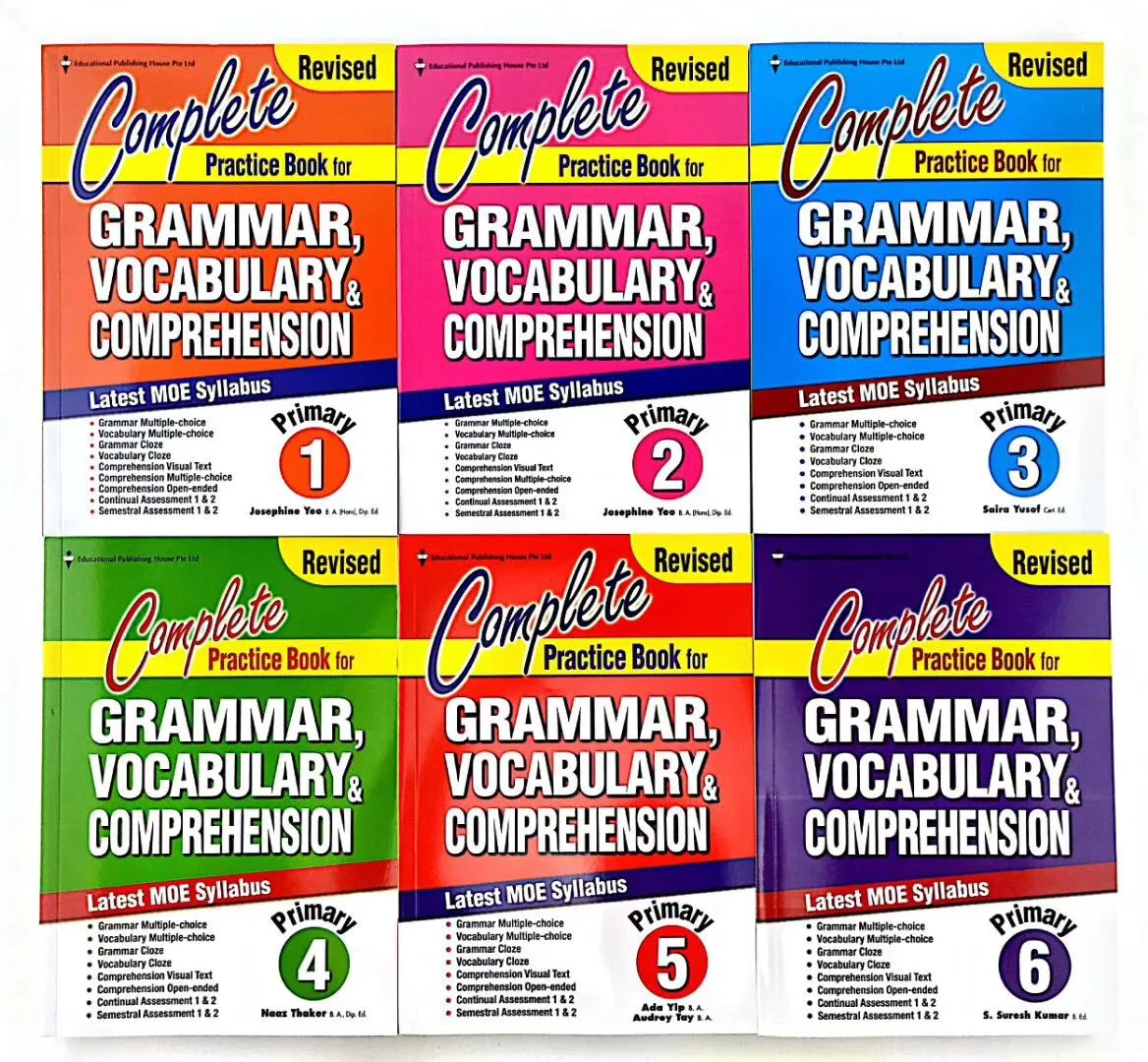 6 Pcs/Set SAP Primary School Grade 1-6 Complete Practice Book For Grammar Vocabulary And Comprehension English Learning Textbook