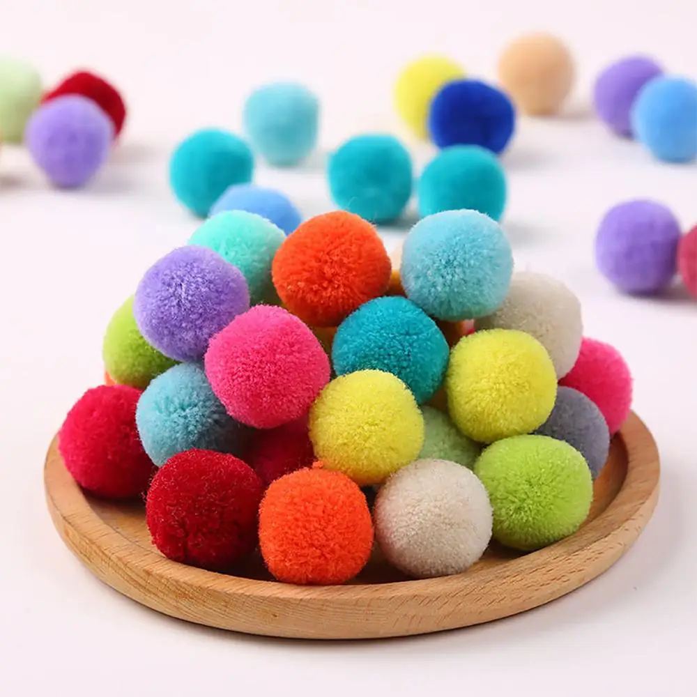 

Multi-Colors Cashmere Pompom Ball Fluffy Plush Ball Crafts DIY Dress Jewelry Scarf Sewing Accessory Supplies 20mm 25mm 30mm 40mm