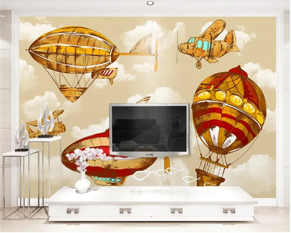 

beibehang wall papers home decor Nordic minimalist cute cartoon animal children's room background wall paper papel de parede 3d