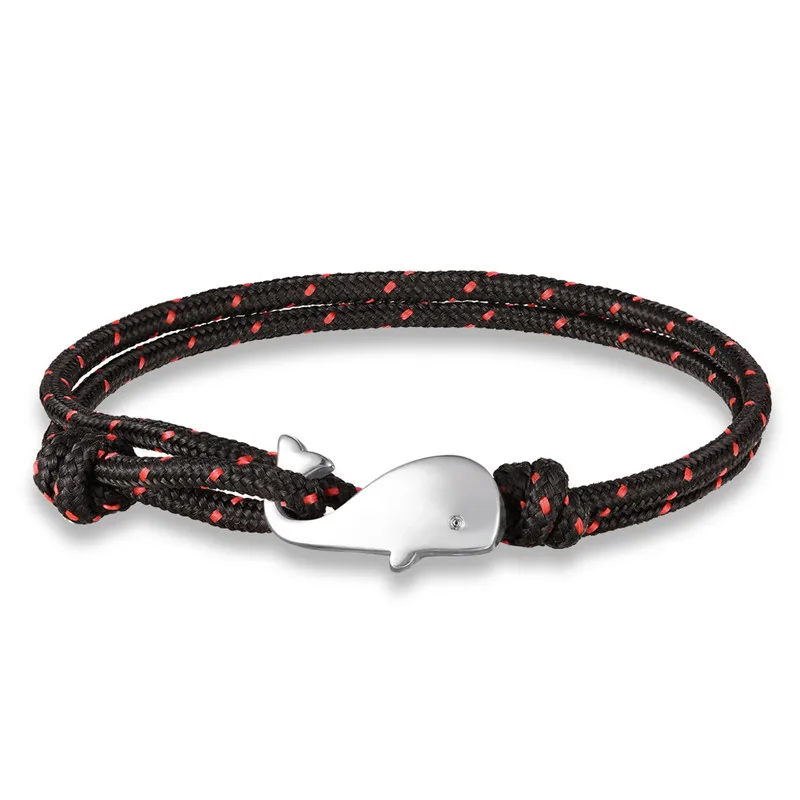 Женский браслет с хвостом милого Кита цепочка якорем подвеска в виде русалки