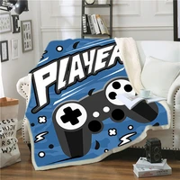 3d blanket colorful couch quilt cover travel blanket game handle throw blanket bedspread for kids boys