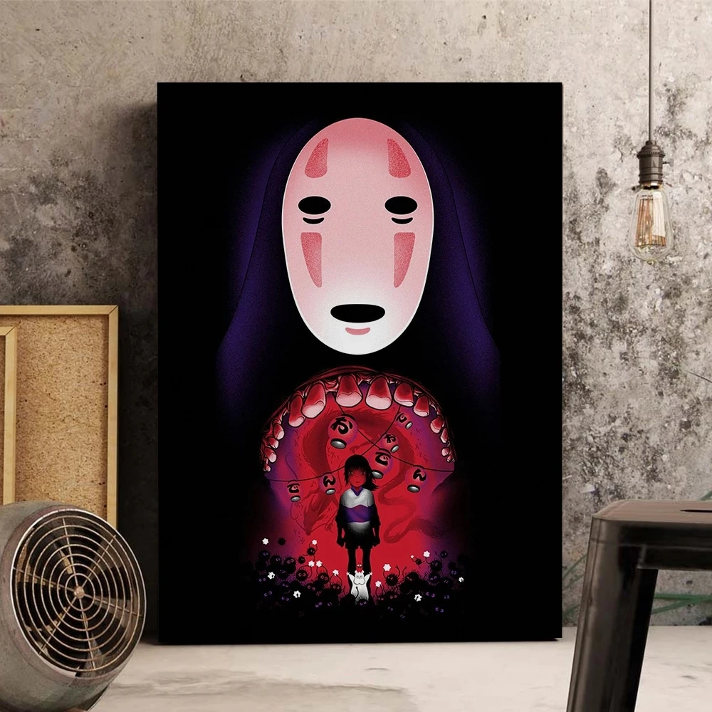 

Jun Miyazaki Spirited Away No Face Man Poster Home Decor Wall Art Hd Prints Canvas Painting Pictures Modular Child Teens Room