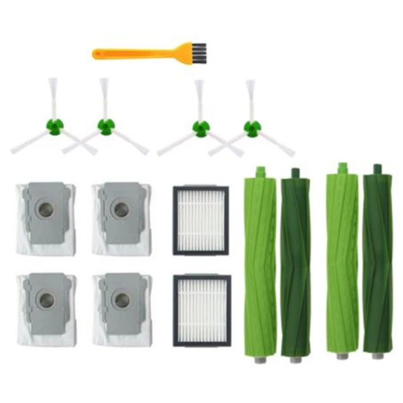 

Топ!-рулон щеток для фильтра, боковая щетка, пылесборники для IRobot Roomba I7 E5 Series, запчасти для робота-пылесоса, Сменные аксессуары