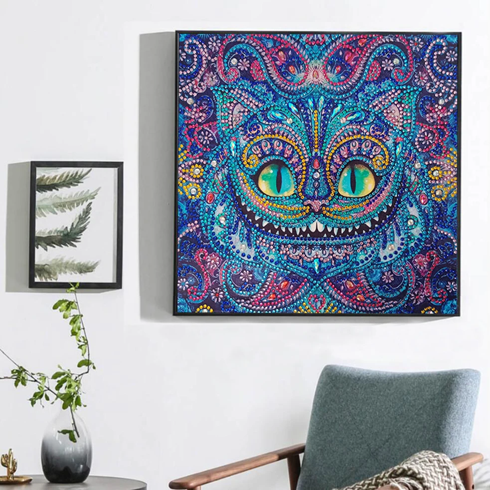 5D DIY алмазная вышивка в специальной форме, вышивка крестиком, тигр, волк, круглый бриллиант, животные, домашние картины, хобби, ремесла