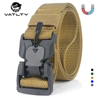 magnetic tactical belt elasticno elasticity strong nylon outdoor work belt engineering plastic quick release military army belt