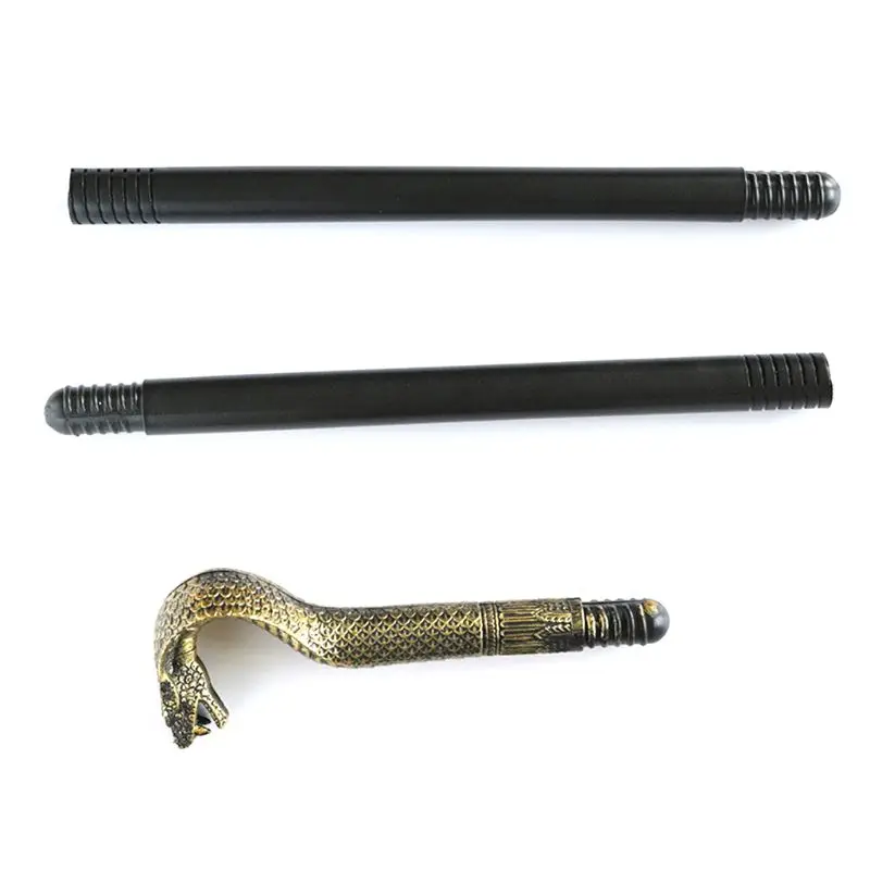 Смешные Хэллоуин змея череп Скипетр игрушка резной Фараон волшебные палочки