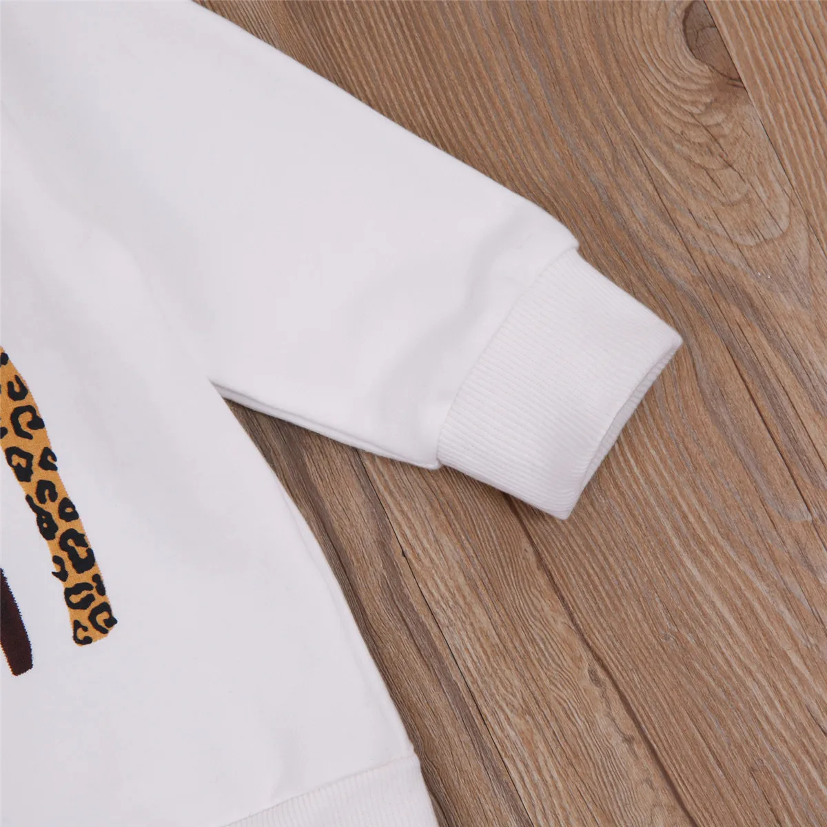 Kids Rainbow Hoodies Sweatshirts Casual Long Sleeve Top, White Round Collar Pullover Boys Girls 0-6 Years Spring Autumn