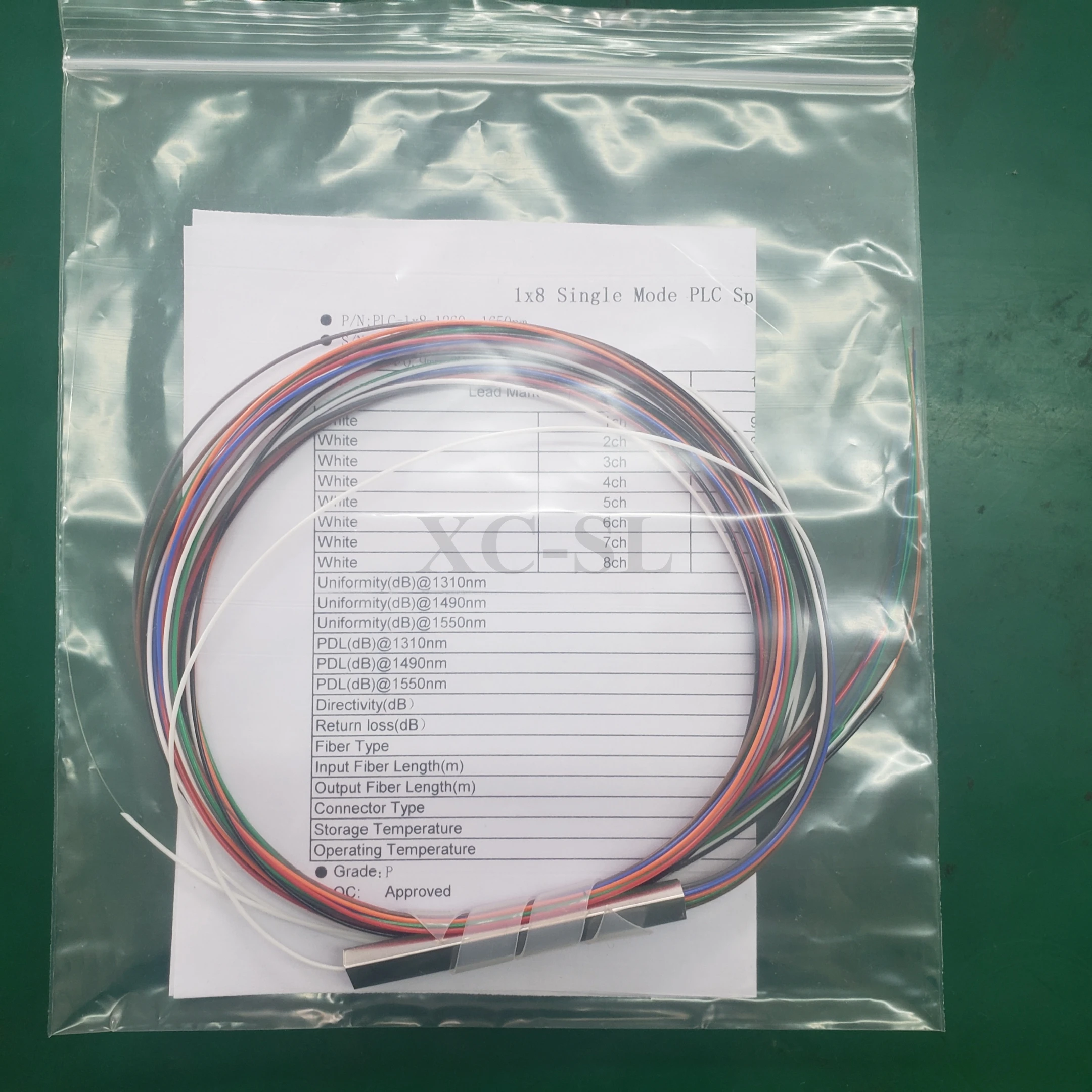 10 шт./лот 0 9 мм стальная трубка волоконно-оптический ПЛК сплиттер 1x8 1x16 без разъема