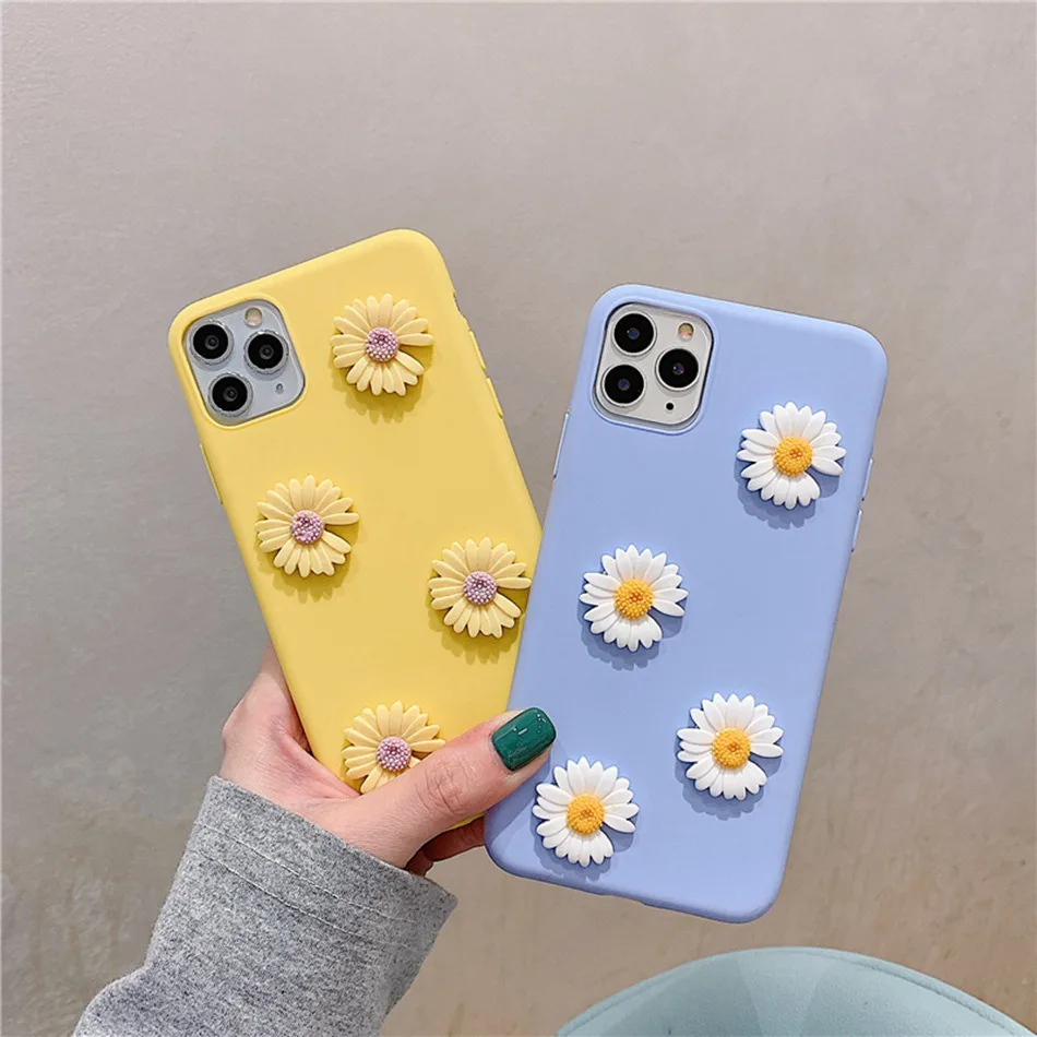 Чехол с подсолнухами Daisy для Samsung A51 A71 A41 A21 A01 модный DIY чехол Galaxy M30S M20 A750 M10 Мягкий