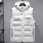 Жилет с перьями и хлопковая жилетка для мужчин, новый стиль, яркое лицо для мужчин, жилет, повседневный мужской костюм и пальто с несколькими карманами