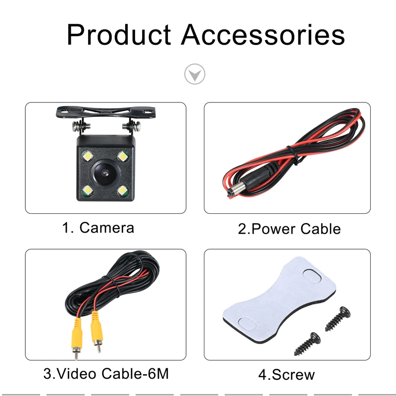 Автомобильная резервная Камера 4 8 12 Светодиодный светильник Ночное видение авто