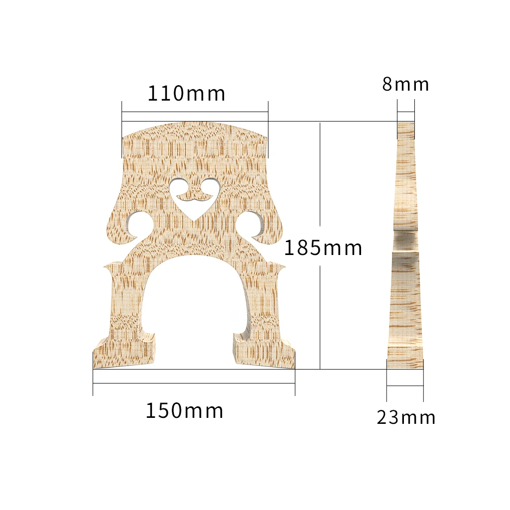 TOP AA Grade Maple Double Bass Upright Bridge Snowflake Pattern German Style For 4/4 3/4 1/2 1/4 1/8 | Спорт и развлечения