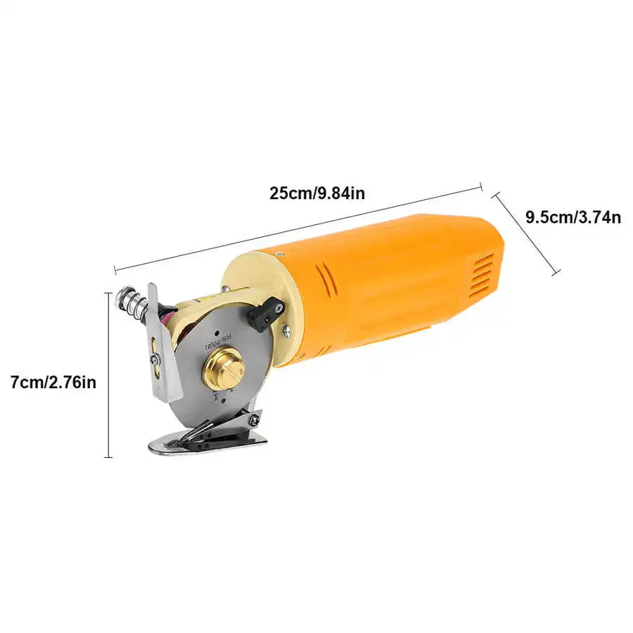 1pc 220V 150W Electric Fabric Cutter Rotatory Blade Scissors Cloth Cutting Machine Angle Grinder Suitable for Cotton Leather | Инструменты