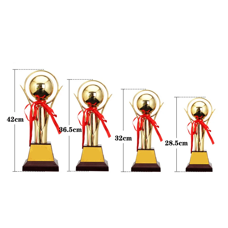 На заказ Золотой мяч чемпион лиги трофей Кубок Позолоченные ремесленные