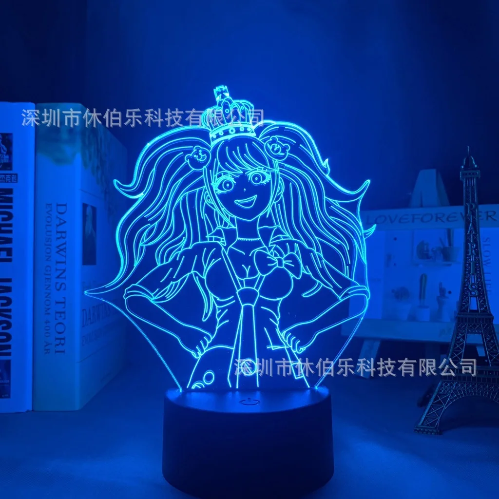 

3d ночной Светильник TAKARA TOMY Danganronpa, креативный цветной светодиодный Настольный светильник с сенсорным управлением и дистанционным управлен...