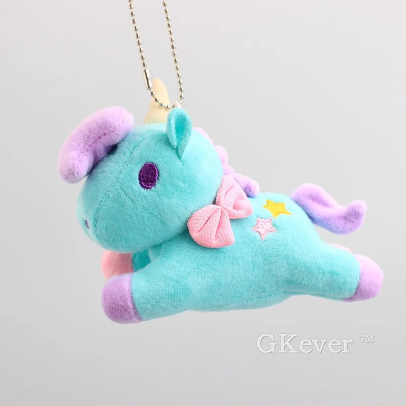 Единорог плюшевые Keychain14cm Kawaii Маленькие близнецы звезды милые мини мягкие животные подвеска лошадь игрушки для детей подарок