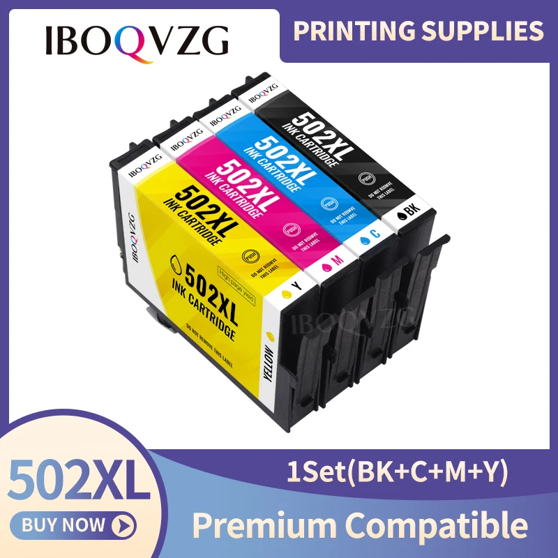 IBOQVZG совместимый чернильный картридж для принтера EPSON 502 T502 XL Expression Premium XP5100 XP5105 &