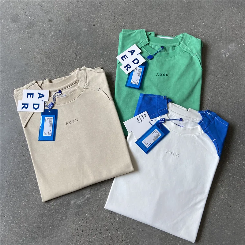 Футболка 21ss Мужская/Женская со сшитым швом свободная Асимметричная парная