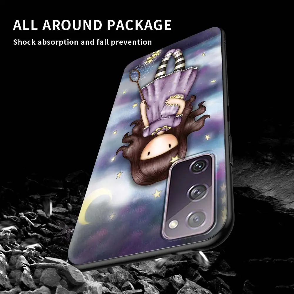 

Cute Cartoon Girl Tpu Case For Samsung S20 FE S21 S10 S9 Plus S8 S10e for Galaxy Note 20 Ultra 10 Lite 9 Soft Phone Cover