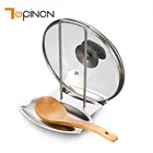 Полка для крышек кастрюль из нержавеющей стали, кухонный органайзер, сушилка для посуды, крышка для сковороды, подставки для ложек, кухонные аксессуары