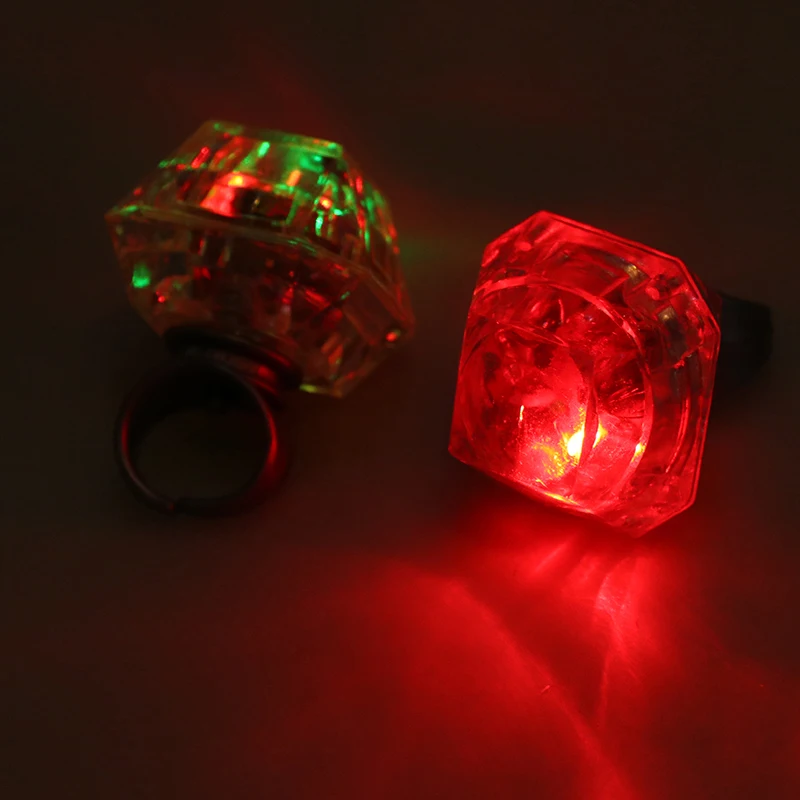 

1pc LED Flashing Light Up Glowing Finger Ring Toys Christmas New Year Party Favor Gifts Toys for Children funny gifts