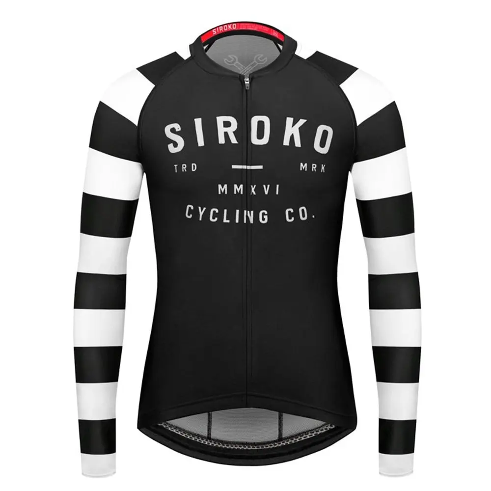 

Siroko Mens Long Sleeve Cycling Jersey Apparel Roupa De Ciclismo Road Cycling Clothing Breathable Bike Shirts MTB Team Maillot