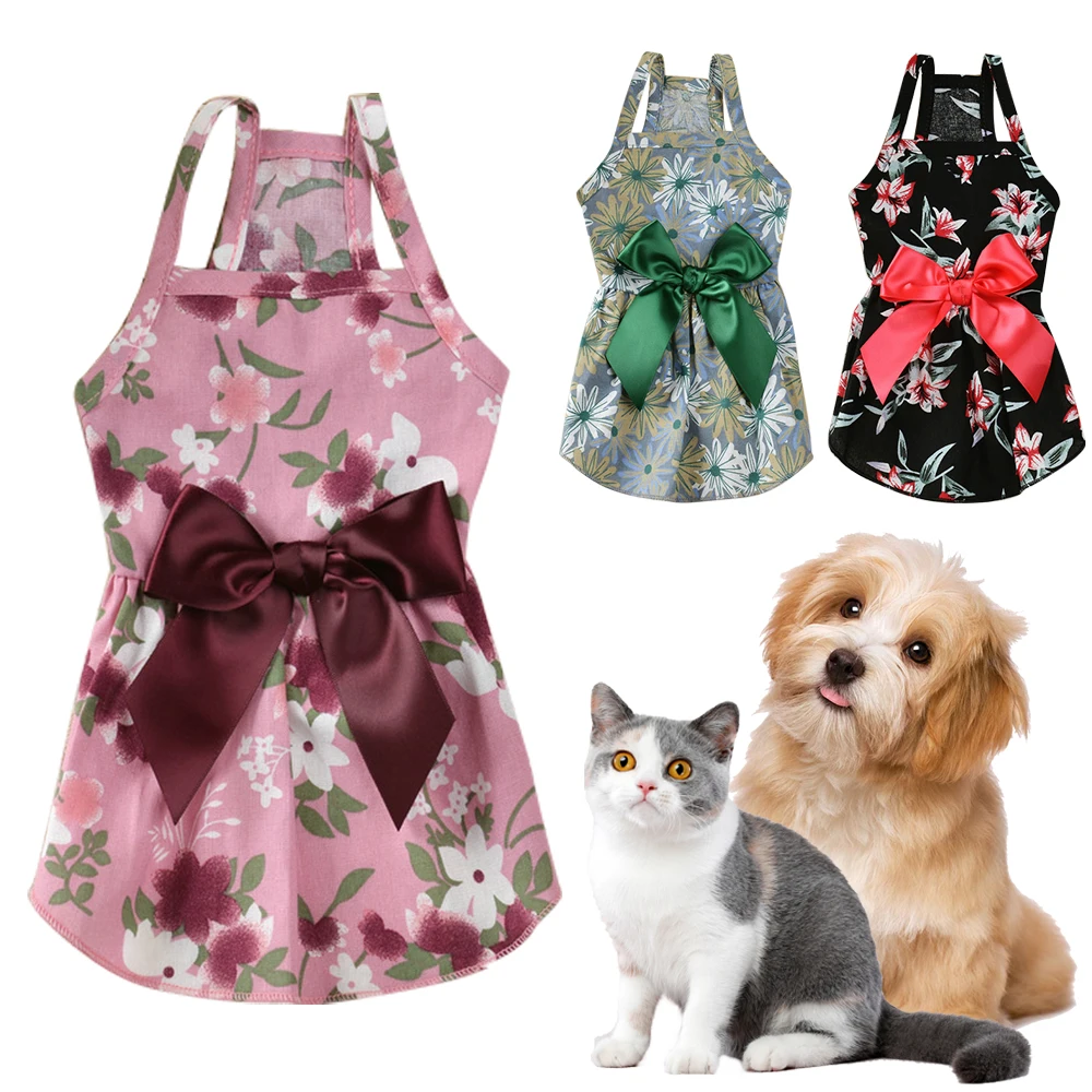 

Summer Pet Clothes Dog Dress For Dogs Chihuahua Summer Princess Dog Dresses York Clothes For Dogs Skirts Pet Cat Dress Yorkshire